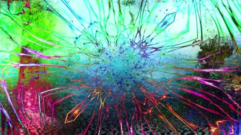 Seamless looping motion background shows abstract art and colors Stock Footage 160657748