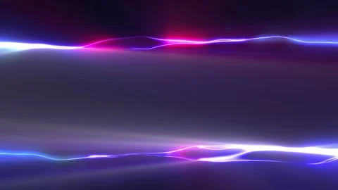Seamless looping motion background shows colorful energy wires and flickering Stock Footage 160658035