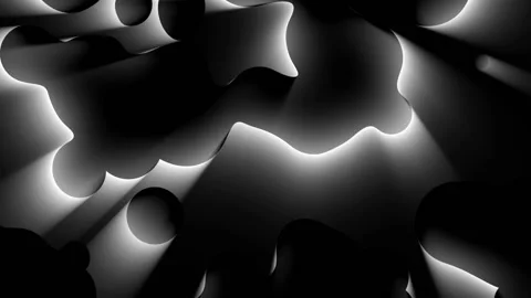 Seamless looping motion background shows abstract liquid structures moving from Stock Footage 160658164