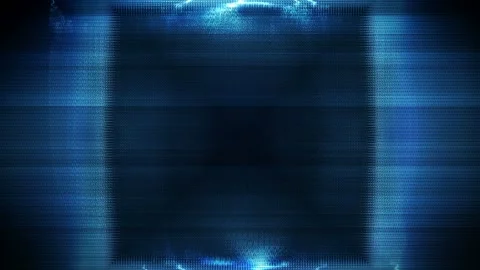 Seamless looping motion background shows a texture with blue colors and light Stock Footage 160658852