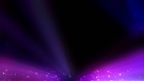 Seamless looping motion background shows a colorful light rays background with Stock Footage 160659171
