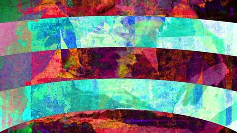 Seamless looping motion background shows a colorful grunge art background Stock Footage 160659482