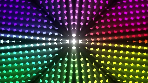 Seamless looping motion background shows an abstract design featuring colorful Stock Footage 160659833