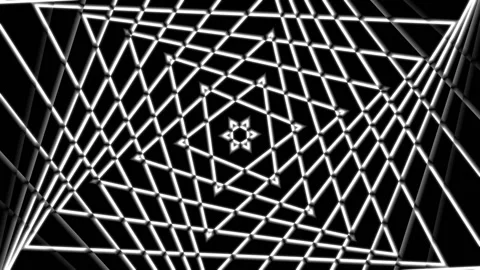 Seamless looping motion background shows a geometrical design Stock Footage 160660175