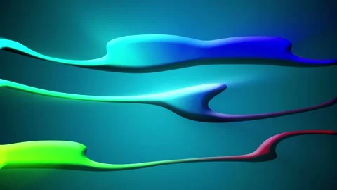 Seamless looping motion background shows abstract liquid and colorful structures Stock Footage 160660212