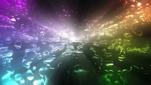 Seamless looping motion background shows colorful and liquid structures with Stock Footage 160661671