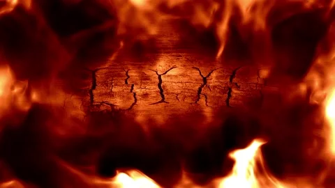 Seamless looping motion background shows abstract fantasy runes in wood and Stock Footage 160661967