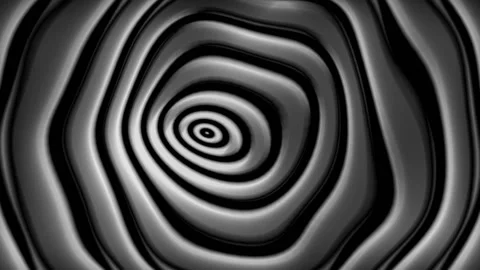 Seamless looping motion background shows a distorted psychedelic design in Stock Footage 160663303