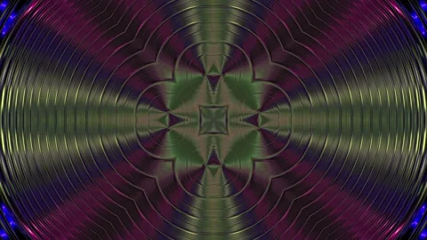 Seamless looping motion background shows a colorful metallic background Stock Footage 160663497