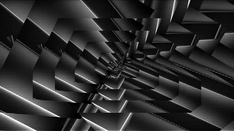 Seamless looping motion background shows a dark futuristic pattern Stock Footage 160663660