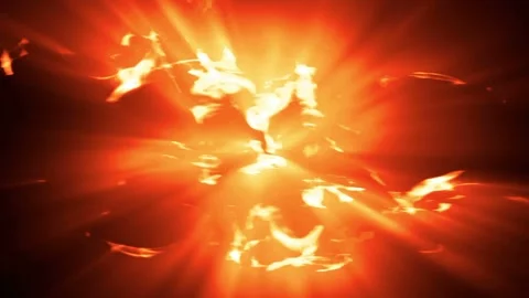 Seamless looping motion background shows flashing light effects on glowing smoke Stock Footage 160664307