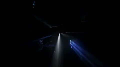 Seamless looping motion background shows flashing light effects in glowing Stock Footage 160665084