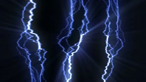 Seamless looping motion background shows electric blue energy elements Stock Footage 160666626