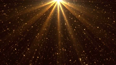 Seamless looping motion background shows falling glowing particles and bright Stock Footage 160667064