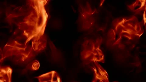 Seamless looping motion background shows smoke and flames Stock Footage 160667969