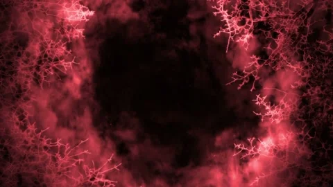 Seamless looping motion background shows a dark red colored horror style Stock-Footage 160671114