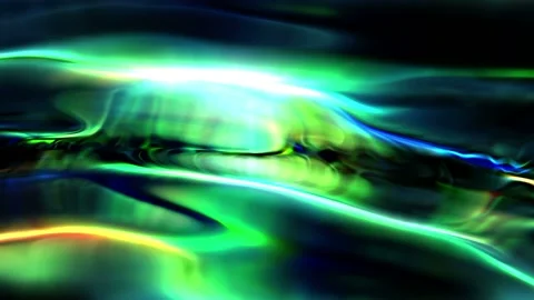 Seamless looping motion background shows weird glowing green colors Stock Footage 160671227