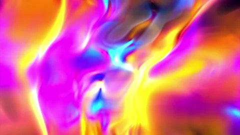 Seamless looping motion background shows abstract psychedelic colors Stock Footage 160671972