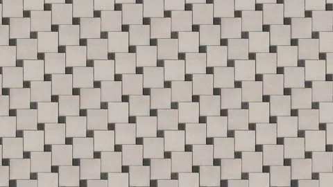 Seamless looping motion. A combination of square paving slabs in different si Stock Footage 166630363