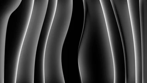 Seamless looping motion design shows dark black bars with a distorted movement Stock Footage 160666000