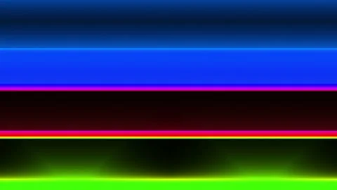 Seamless looping motion graphic features colorful bars with glowing light Stock Footage 160665929