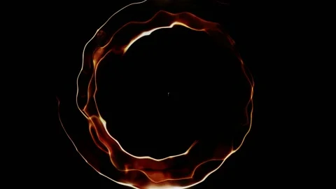 Seamless looping motion graphic features a abstract golden ring Stock Footage 160666848