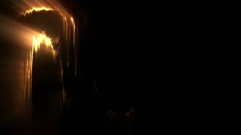 Seamless looping motion graphic features dynamic moving golden light effects Stock Footage 160667550