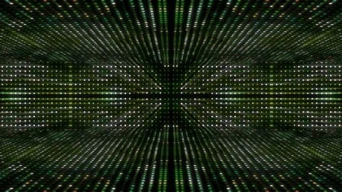 Seamless looping motion graphic shows a blinking light wall background Stock Footage 160666557