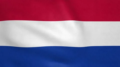 Seamless looping Netherlands flag, 50fps Stock Footage 205098182
