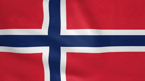 Seamless looping Norway flag, 50fps Stock Footage 205098764