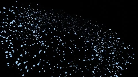 Seamless Looping Particle Animation Stock Footage 251649805
