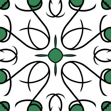 Seamless looping pattern on a white background. Texture for decoration. Illustrazione stock