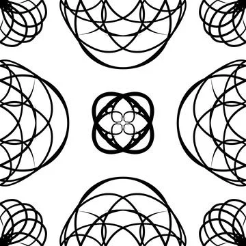 Seamless looping pattern on a white background. Texture for decoration. Illustrazione stock