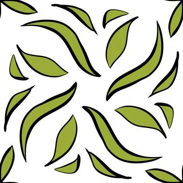 Seamless looping pattern on a white background. Texture for decoration. Ornam Stock Illustration