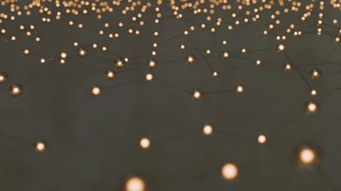 Seamless looping plexus animation, network connection Stock Footage 303062590