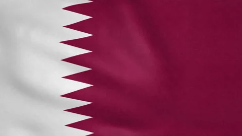 Seamless looping Qatar flag, 50fps Stock Footage 205100006