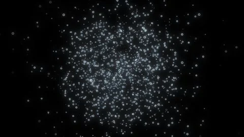 Seamless looping rain particles falling vertically Video stock 345660142