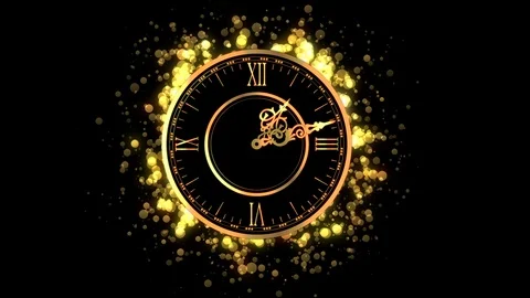 Seamless looping rotating golden clock.	 Stock Footage 100618640