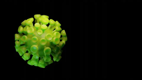 Seamless looping, rotating virus. Stock Footage 148731210