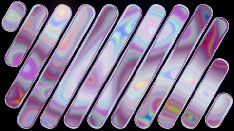 Seamless looping silver chrome diagonal metallic tubes texture Stock Footage 340005649