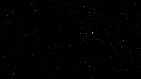 Seamless looping snowflakes falling on black background Video stock 337733820