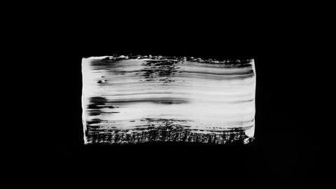 Seamless Looping Stop-Motion Bold White Paint Brush Stroke Stock Footage 295069740
