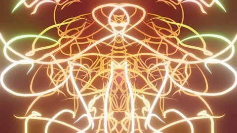 Seamless looping tribal animation Stock Footage 129370060