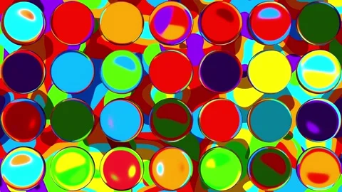 Seamless Looping Trippy Fluid Dynamics Under Glass Lenses Video stock 344111460