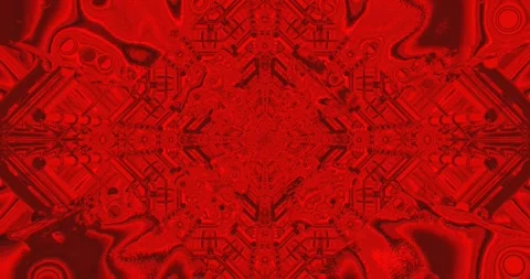Seamless looping tunnel video creates a vibrant red visual experience in moti Stock Footage 318788891