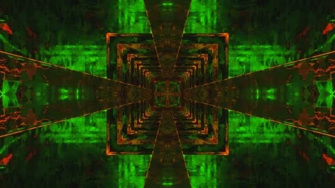 Seamless looping tunnel video vj loop screensaver with vibrant colors and p.. Stock Footage 319070154