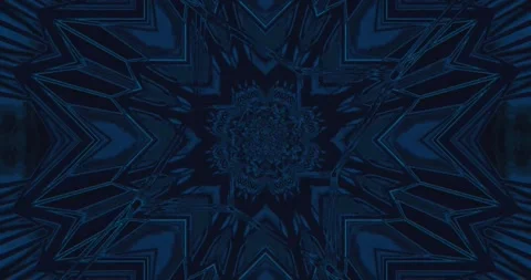 Seamless looping tunnel video vj loop screensaver with blue and black patte.. Stock Footage 319415575