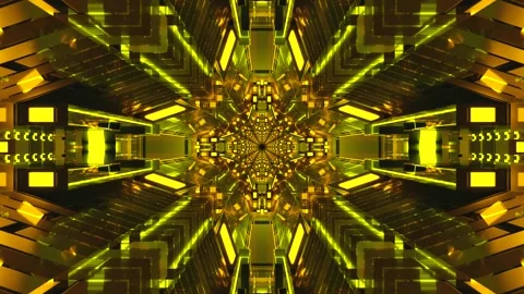 Seamless looping tunnel video vj loop screensaver creating immersive golden.. Stock Footage 319419664