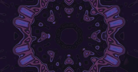 Seamless looping tunnel video vj loop screensaver with vivid colors and int.. Stock Footage 319420890