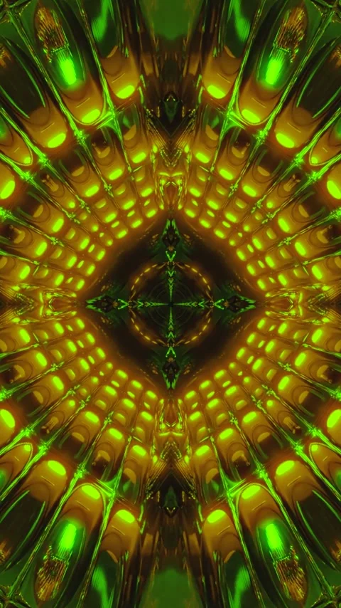 Seamless looping tunnel video vj loop with vibrant colors and intricate pat.. Stock Footage 320248281
